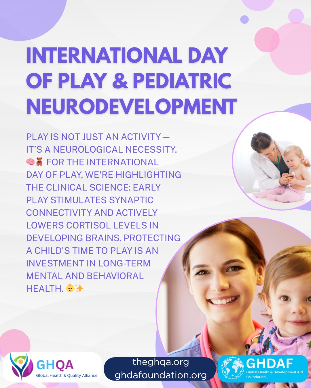 LiveHealth+: International Day of Play and Pediatric Neurodevelopment